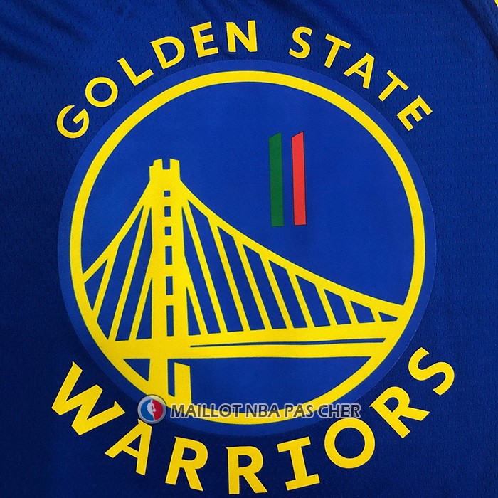 Maillot Golden State Warriors Klay Thompson NO 11 Icon Royal Special Mexique Edition Bleu